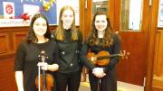 Musicians Emily, Emma and Hannah